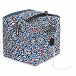 Lantern Moon Knit Out Box #350690 Ajrak 5" Cube Shape Box